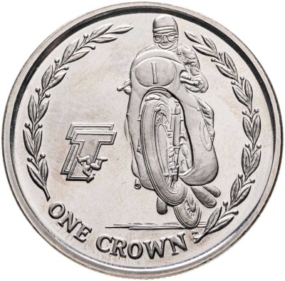 купить Остров Мэн 1 крона (crown) 2005 "Мотогонки"