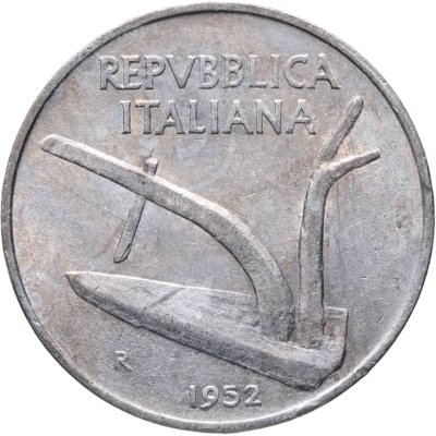 купить Италия 10 лир (lire) 1952