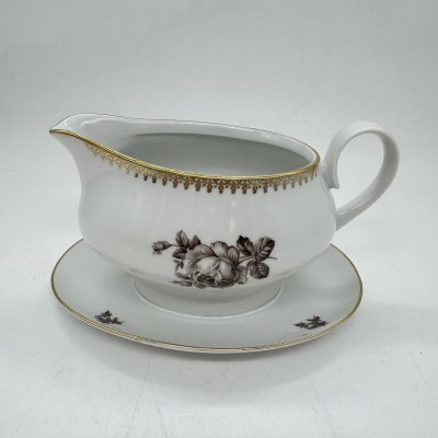 купить Соусник с цветочным декором, фарфор, деколь, золочение, Kahla-Könitz, ГДР, 1960-1990 гг.