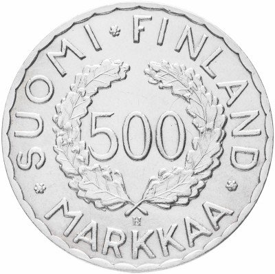 Купить Финляндия 500 марок 1952 "XV летние олимпийские игры 1952 года в Хельсинки"