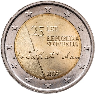 купить Словения 2 евро 2016 "25 лет независимости"
