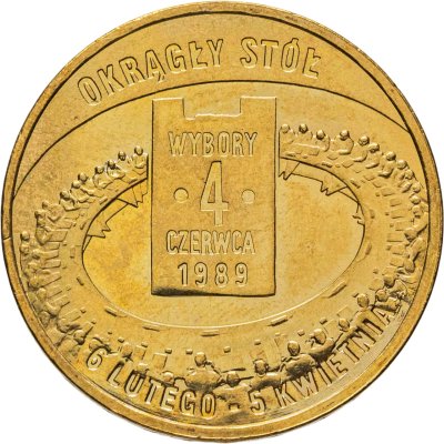купить Польша 2 злотых 2009 "Всеобщие выборы 4 июня 1989. Польский путь к свободе"