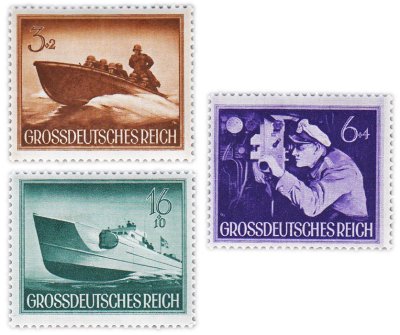 купить Германия, Третий рейх набор из 3 марок 1944 "Армия"