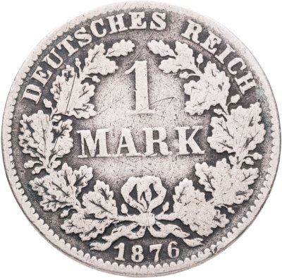 купить Германия 1 марка (mark) 1876 A знак монетного двора: "A" - Берлин