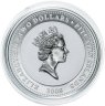 Купить Острова Питкэрн 2 доллара 2008 Proof "Китайский гороскоп - год крысы"