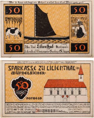 купить Австрия нотгельды 50 пфеннигов 1921