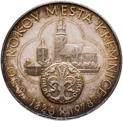 купить Чехословакия медаль 1978 "650 лет городу Кремница"