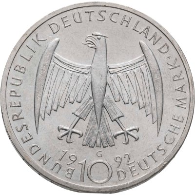 купить Германия 10 марок (deutsche mark) 1992 125 лет со дня рождения Кете Кольвиц