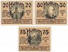 Купить Германия (Шлезвиг-Гольштейн: Хузум) набор из 3-х нотгельдов 1921