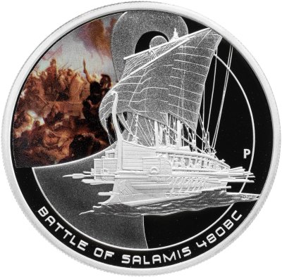купить Острова Кука 1 доллар 2010 "Великие морские сражения - Битва при Саламисе"