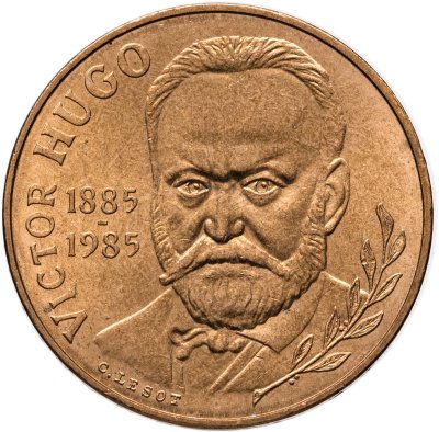 купить Франция 10 франков (francs) 1985 "100 лет со дня смерти Виктора Гюго"