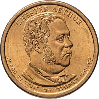 купить США 1 доллар 2012 D "21-й президент США - Честер Артур"