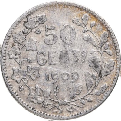 купить Бельгия 50 сантимов (centimes) 1909