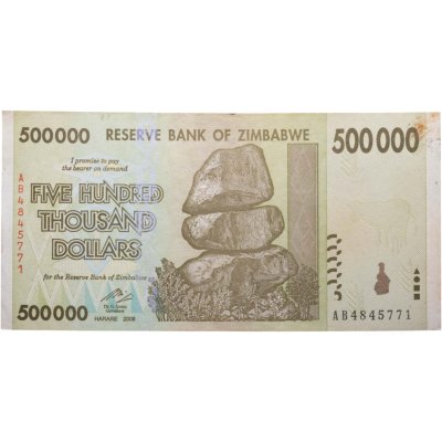 купить Зимбабве - 500000 (500 тысяч) долларов 2008 "Скотоводство"