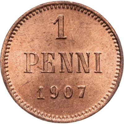 купить 1 пенни (penni) 1907 Российская Финляндия