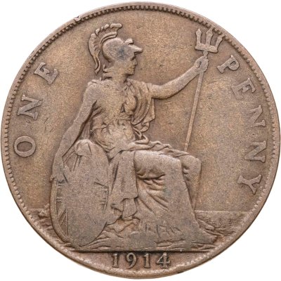купить Великобритания 1 пенни (penny) 1914