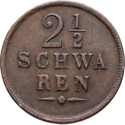 купить Бремен 2 1/2 шварена (schwaren) 1841