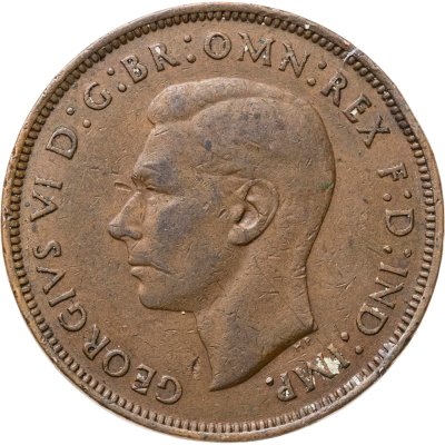 купить Великобритания 1 пенни (penny) 1944
