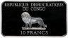 Купить Конго 10 франков 2001 «Иллюзия Жизнь в розе»