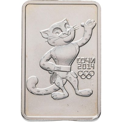 купить 3 рубля 2011 ММД UNC "XXII Зимняя Олимпиада в Сочи - Леопард"