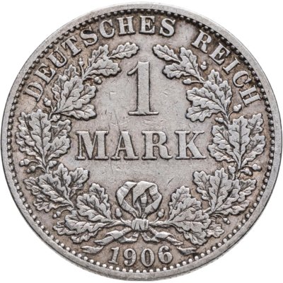 купить Германия 1 марка (mark) 1906 A знак монетного двора: "A" - Берлин