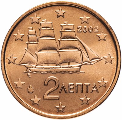 купить Греция 2 цента (cent) 2002