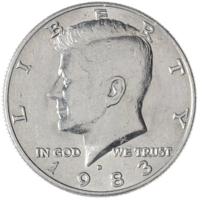 купить США 50 центов (1/2 доллара, half dollar) 1983 D Kennedy Half Dollar (Кеннеди) знак монетного двора "D" - Денвер