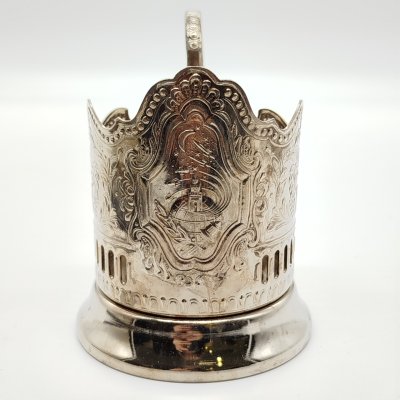 купить Подстаканник "Советский космос", мНЦ (медь-никель-цинк), Кольчугинский завод цветных металлов, СССР, 1970-1980 гг.