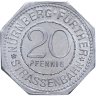 Купить Германия (Нюрнберг) нотгельд  20 пфеннигов 1921 "Дом Пиллера" трамвайный жетон