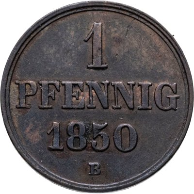 купить Германия, Ганновер 1 пфенниг 1850 B