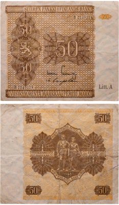 купить Финляндия 50 марок 1945