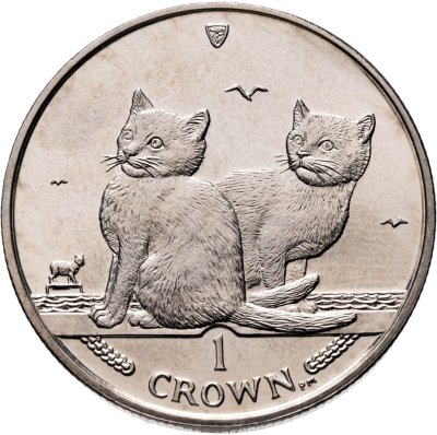 купить Остров Мэн 1 крона (crown) 2003 "Кошки - Балийская кошка"