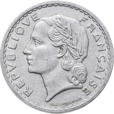 купить Франция 5 франков (francs) 1949 без обозначения монетного двора
