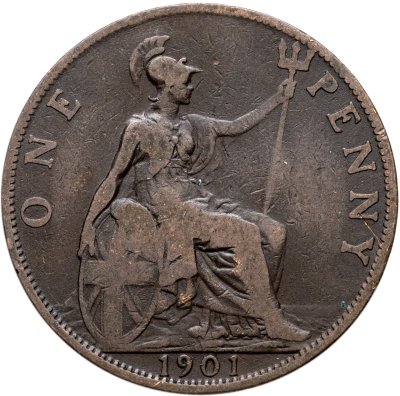 купить Великобритания 1 пенни (penny) 1901