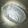 Купить Конфетница (салатник) овальной формы с резным декором, хрусталь, алмазная грань, СССР, 1970-1990 гг.
