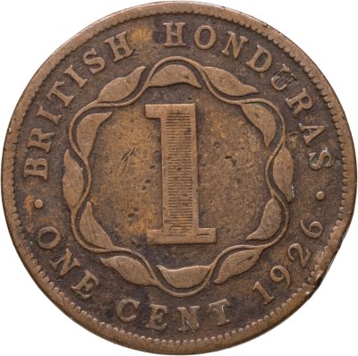 купить Британский Гондурас 1 цент (cent) 1926