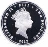 Купить Фиджи набор из 3 монет 2 доллара 2012 "Император Александр III" в капсулах и подарочном футляре с сертификатом