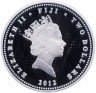 Купить Фиджи набор из 3 монет 2 доллара 2012 "Император Александр III" в капсулах и подарочном футляре с сертификатом