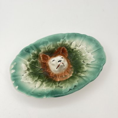 купить Пепельница "Лиса в желудях", бисквит, роспись, Европа, 1900-1930 гг.