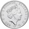 Купить Великобритания 5 фунтов (pounds) 2017 "Звери королевы - Красный дракон Уэльса"