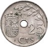 Купить Испания 25 сентимо (centimos) 1937