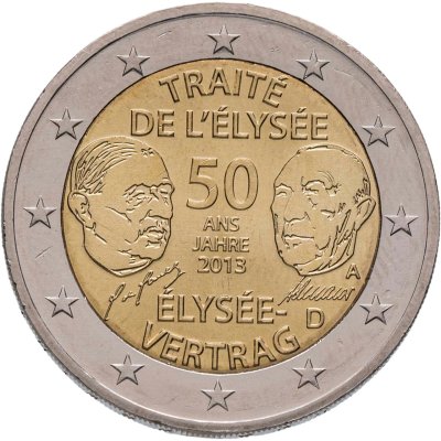 купить Германия 2 евро 2013 "50 лет Елисейскому договору о франко-германской дружбе"