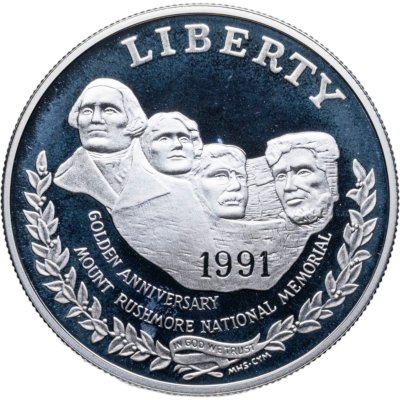 купить США 1 доллар 1991 "Mount Rushmore (50 лет Национальному мемориалу Рашмор)"