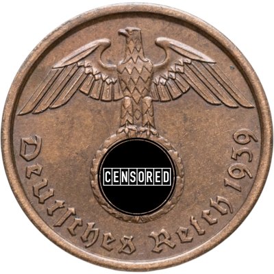 купить Германия (Третий рейх) 2 рейхспфеннига (reichspfennig) 1939 A