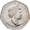 Купить Остров Мэн 50 пенсов (pence) 2022 "Государственный гимн - God Save Our Gracious Queen"