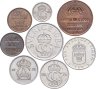 Купить Швеция набор из 8 монет 5, 10, 50 эре (ore) , 1, 5 крон 1964-2008