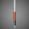Купить Ручка-роллер Parker Sonnet Essentials Orange SB Steel CT, цвет чернил black,перо: F, в подарочной упаковке., Металлы: нержавеющая сталь, палладий, пластик, 2026 г.