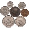 Купить Швеция набор из 7 монет 2, 10, 25, 50 эре (ore) , 1, 5 крон 1858-2006