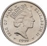 Купить Остров Мэн 5 пенсов (pence) 1990