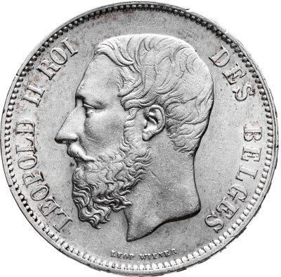 купить Бельгия 5 франков 1873